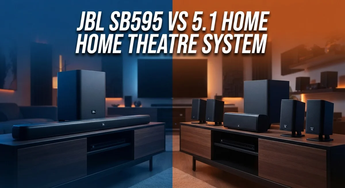 JBL SB595 vs JBL Bar 5.1: Soundbar vs Full Surround System Comparison