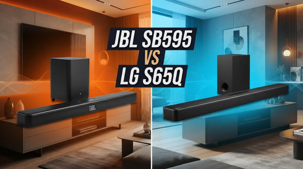 JBL SB595 vs LG S65Q: Dolby Atmos vs High-Res Audio Soundbar