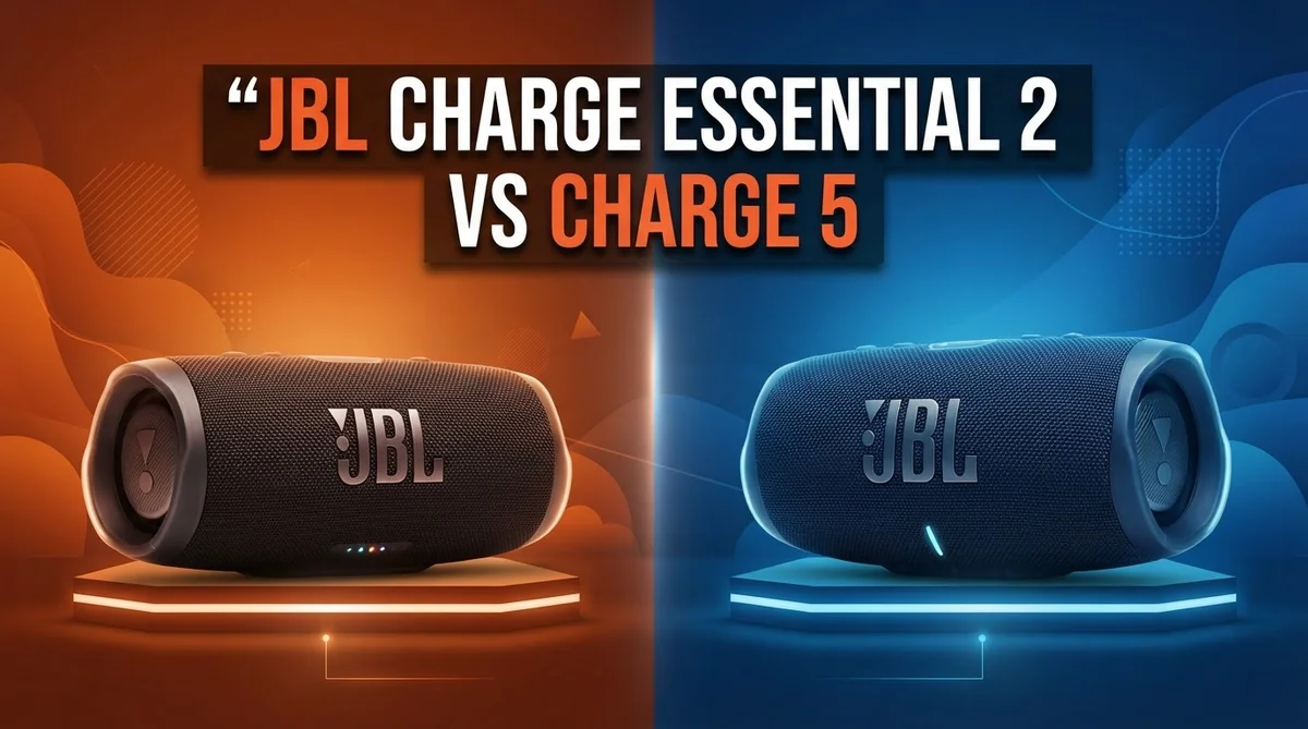 JBL Charge Essential 2 vs Charge 5: Stereo Sound, Waterproofing & Battery Life Compared
