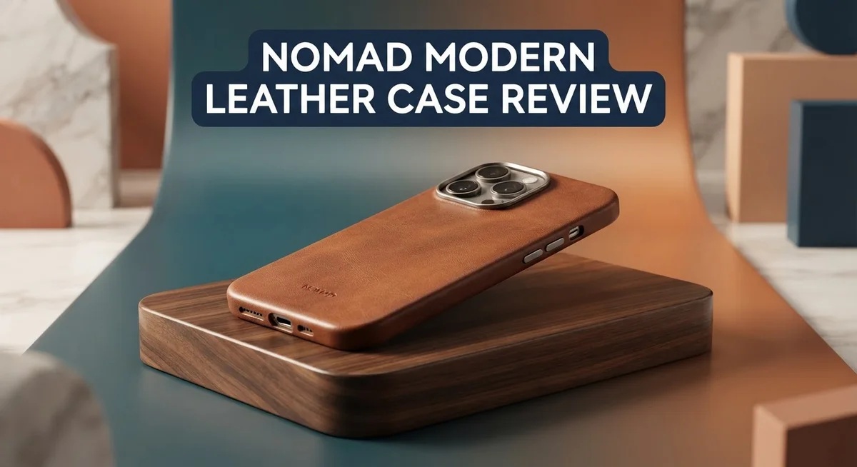 Nomad Modern Leather Case Review: Premium iPhone Protection with Patina Aging